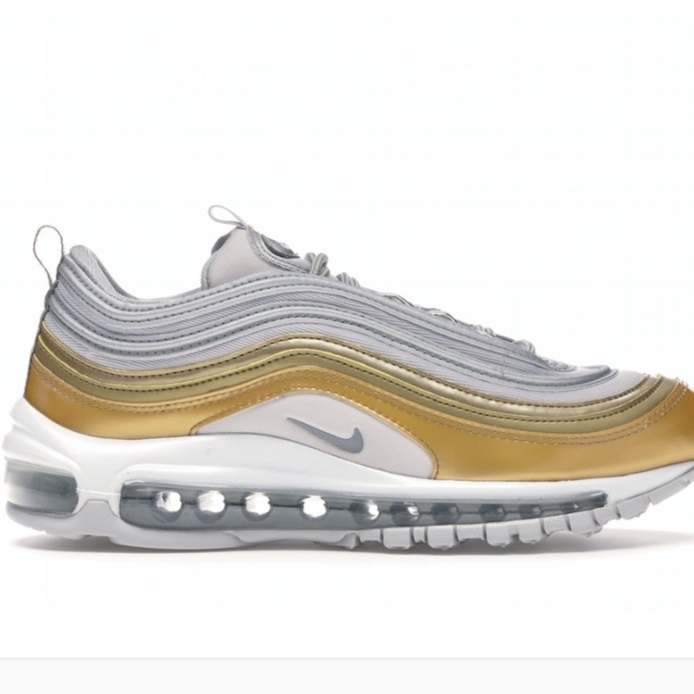 NIKE AIR MAX 97 gold and silver